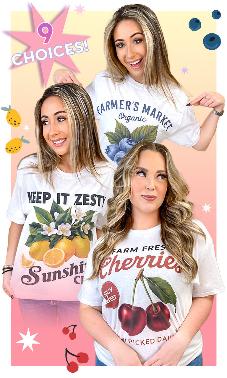 Vintage Fruit Graphic T-Shirt – Tees2urdoor