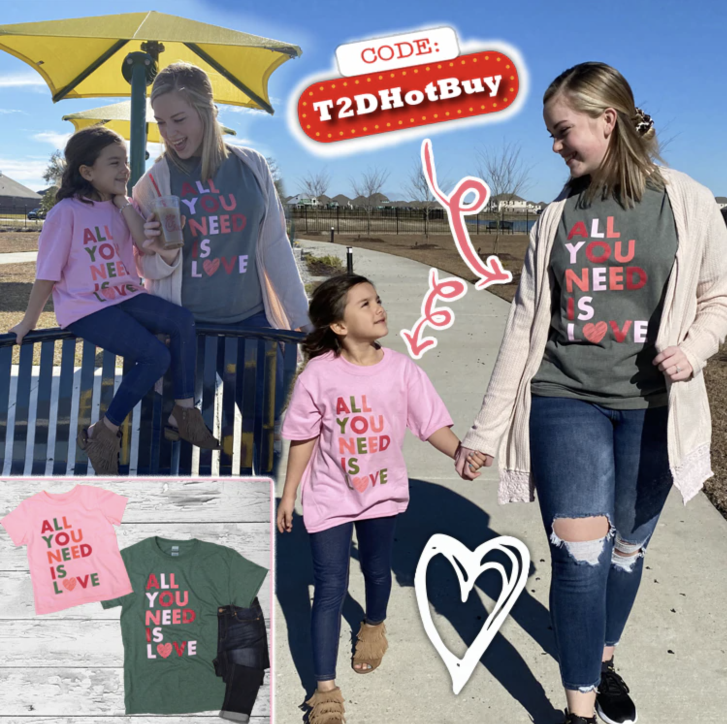 4 Valentine's Day T-Shirts For The Whole Family