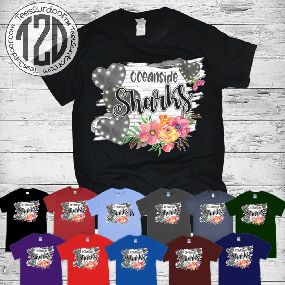 Floral White Washed Brick T-Shirt