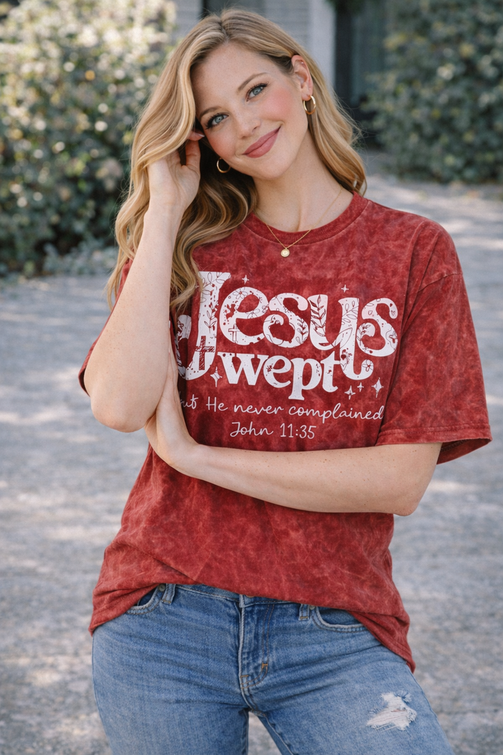 Jesus Wept Graphic T-Shirt