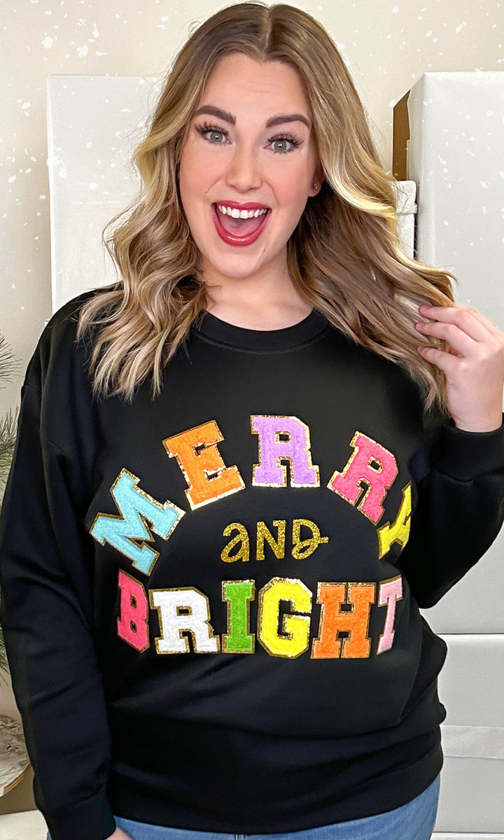 Merry and Bright Ideal Chenille Sweatshirt
