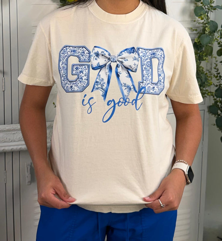 God Is Good Graphic Comfort Color T-Shirt
