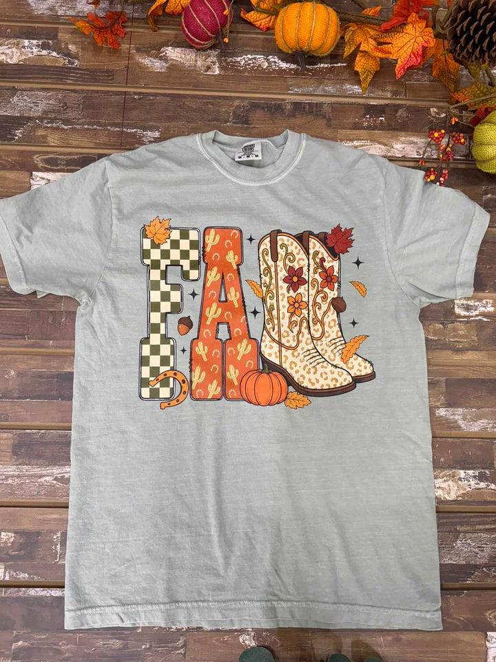 Western Fall Season Graphic Comfort Color T-Shirt