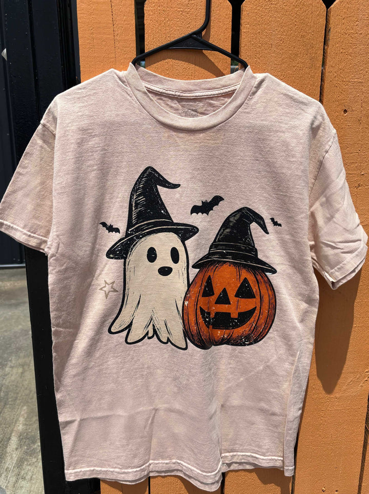 Spooky Friends Mineral Washed Graphic T-Shirt