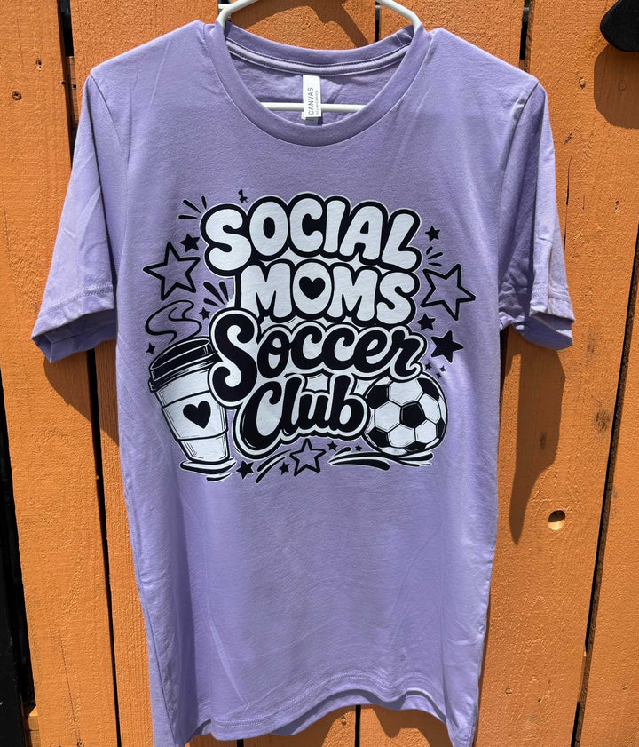 Social Moms Soccer Club Graphic T-Shirt