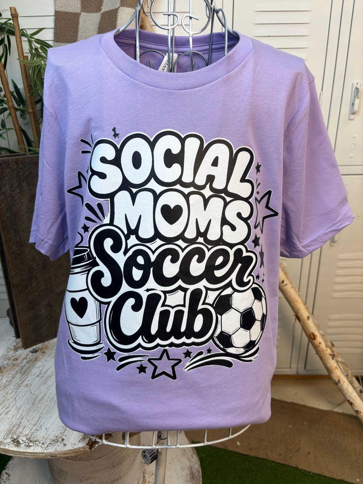 Social Moms Soccer Club Graphic T-Shirt