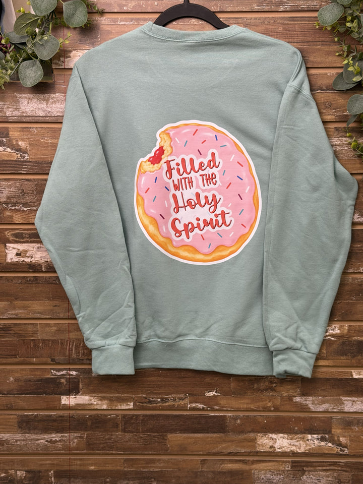 Filled With the Holy Spirit Donut Graphic Sweatshirt