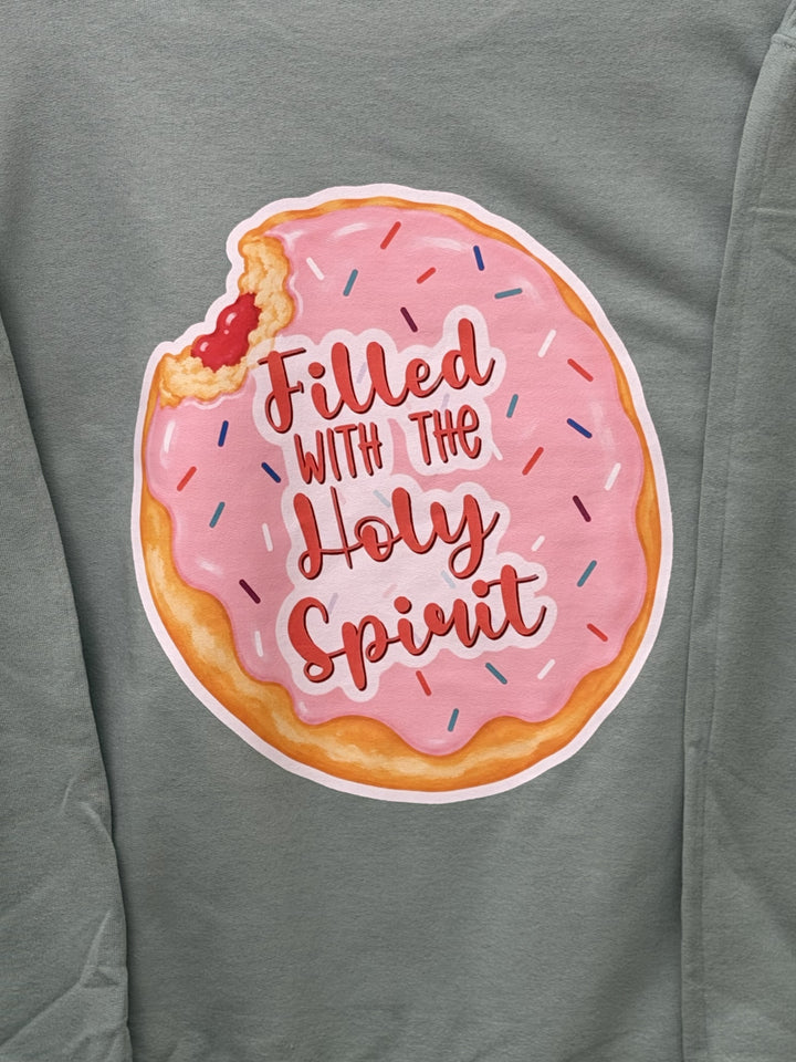 Filled With the Holy Spirit Donut Graphic Sweatshirt