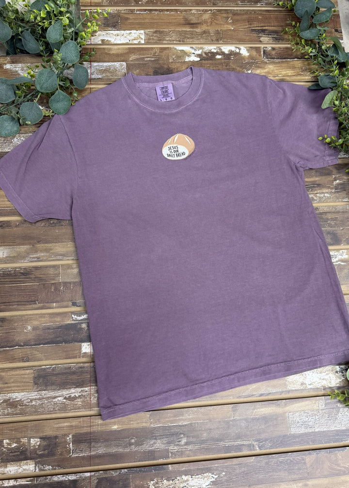 Jesus Is Our Daily Bread Faith Graphic Comfort Color T-Shirt