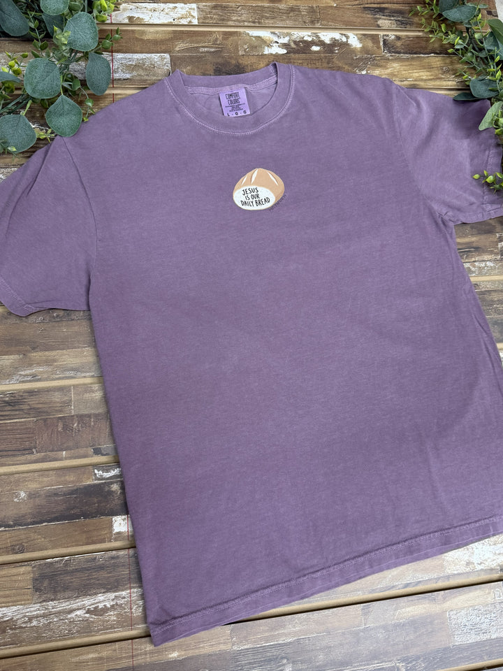 Jesus Is Our Daily Bread Faith Graphic Comfort Color T-Shirt