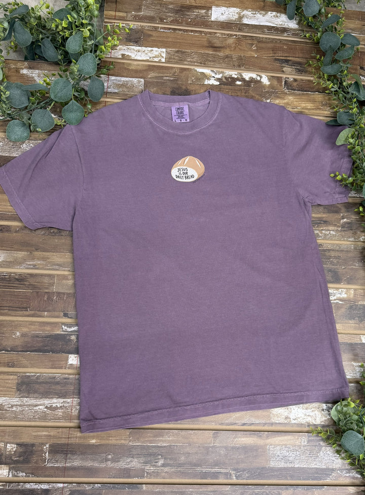 Jesus Is Our Daily Bread Faith Graphic Comfort Color T-Shirt