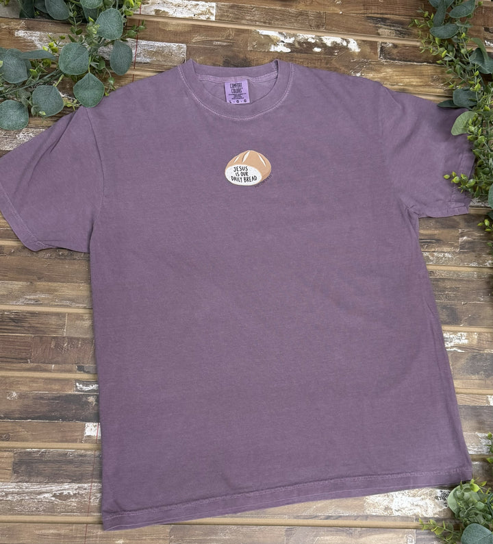 Jesus Is Our Daily Bread Faith Graphic Comfort Color T-Shirt
