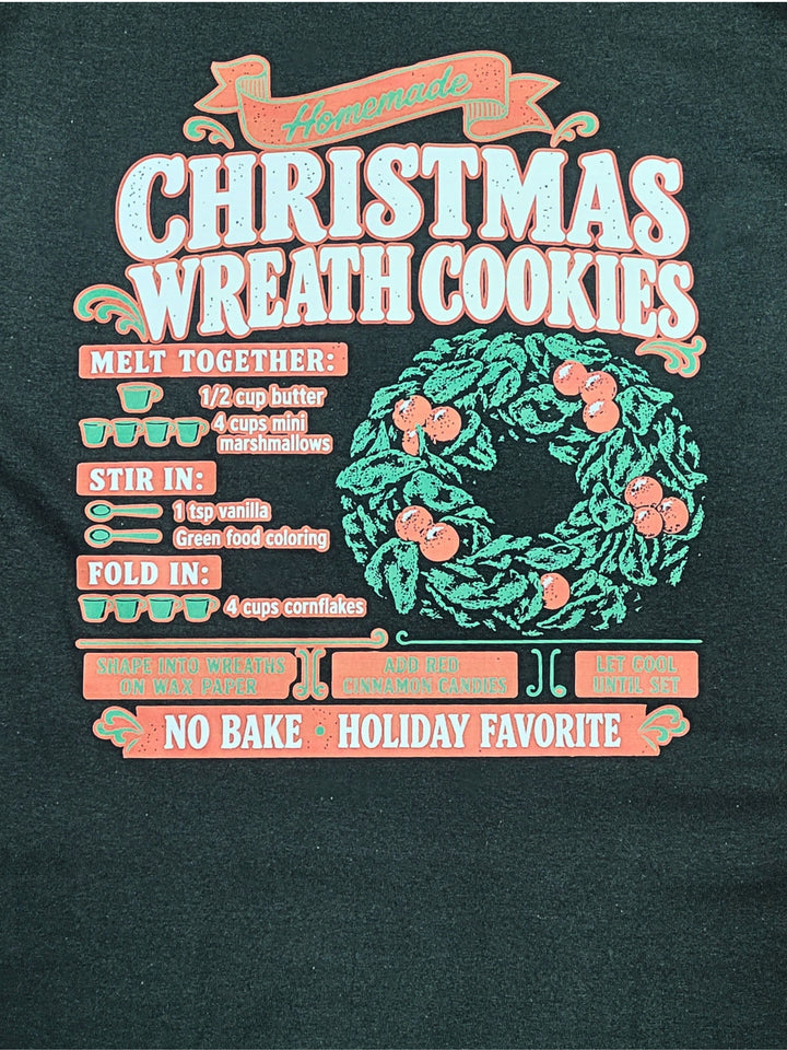 Christmas Wreath Cookie Graphic T-Shirt