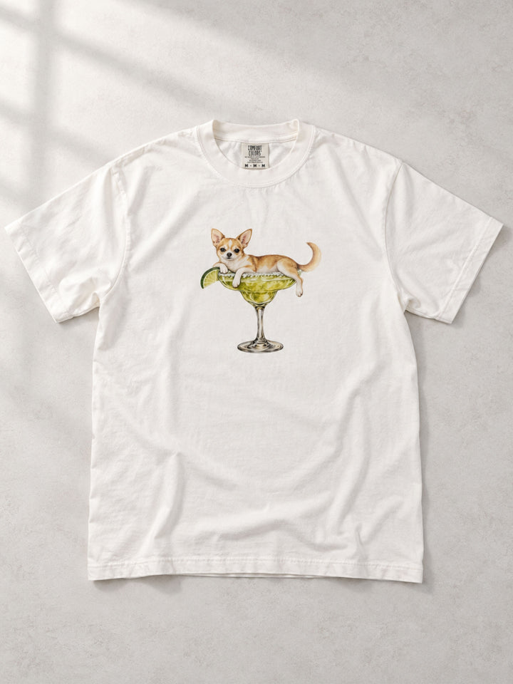 Bark-arita With Lime Graphic Comfort Color T-Shirt