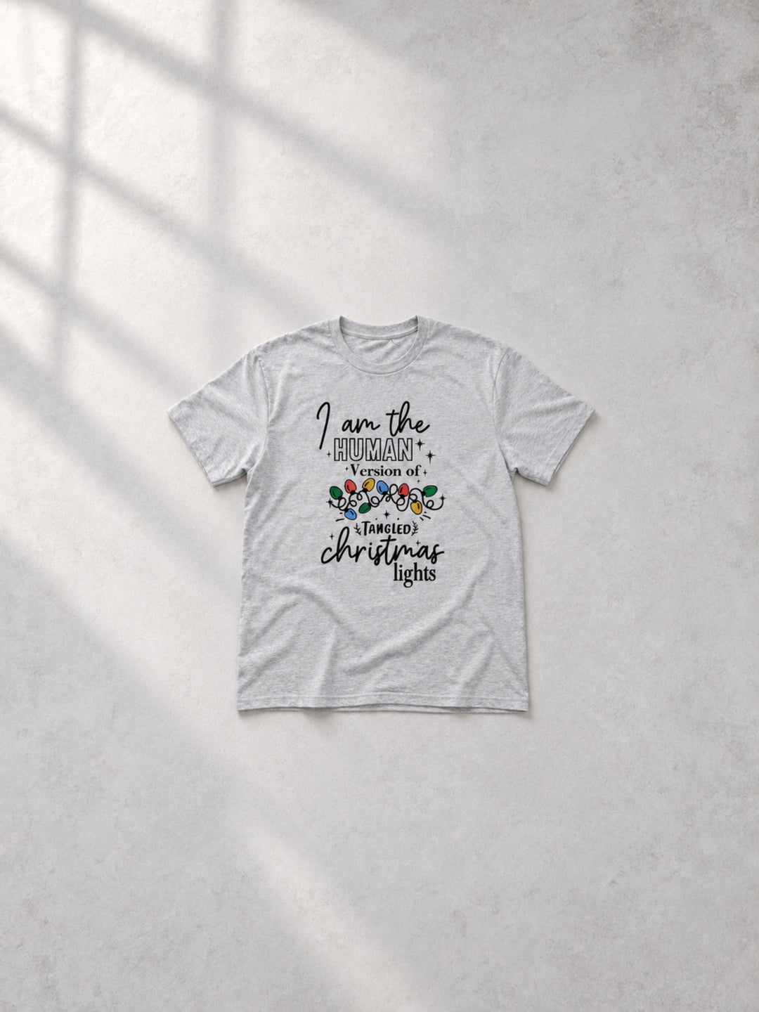 Tangled Christmas Lights  Graphic T-Shirt
