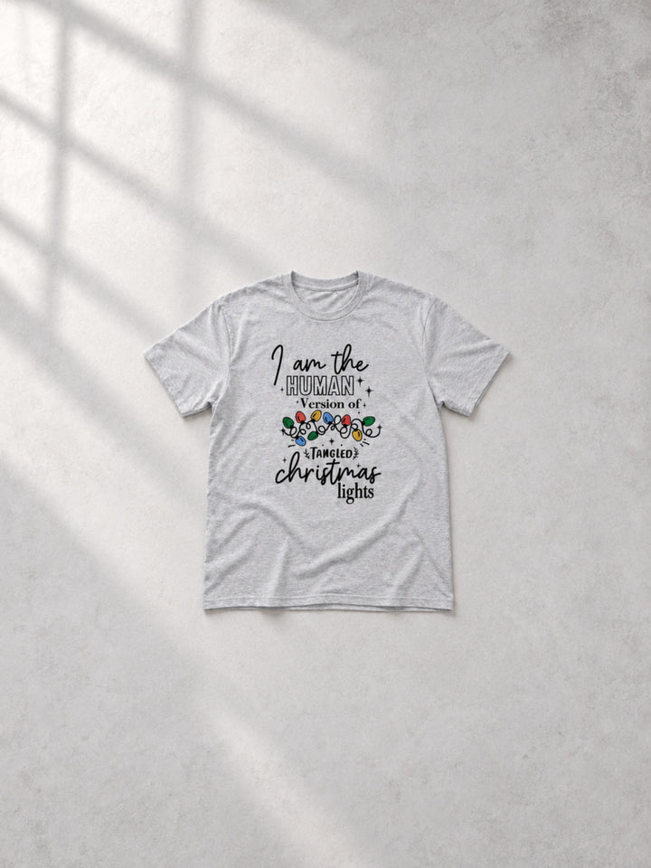 Tangled Christmas Lights  Graphic T-Shirt