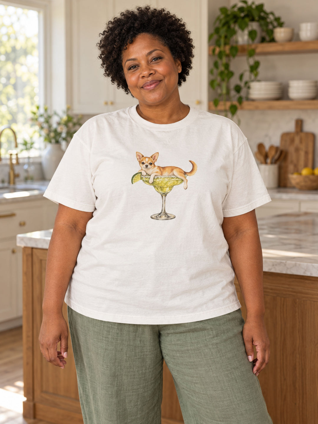 Bark-arita With Lime Graphic Comfort Color T-Shirt