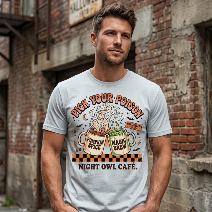 Pick Your Poison Halloween Graphic T-Shirt