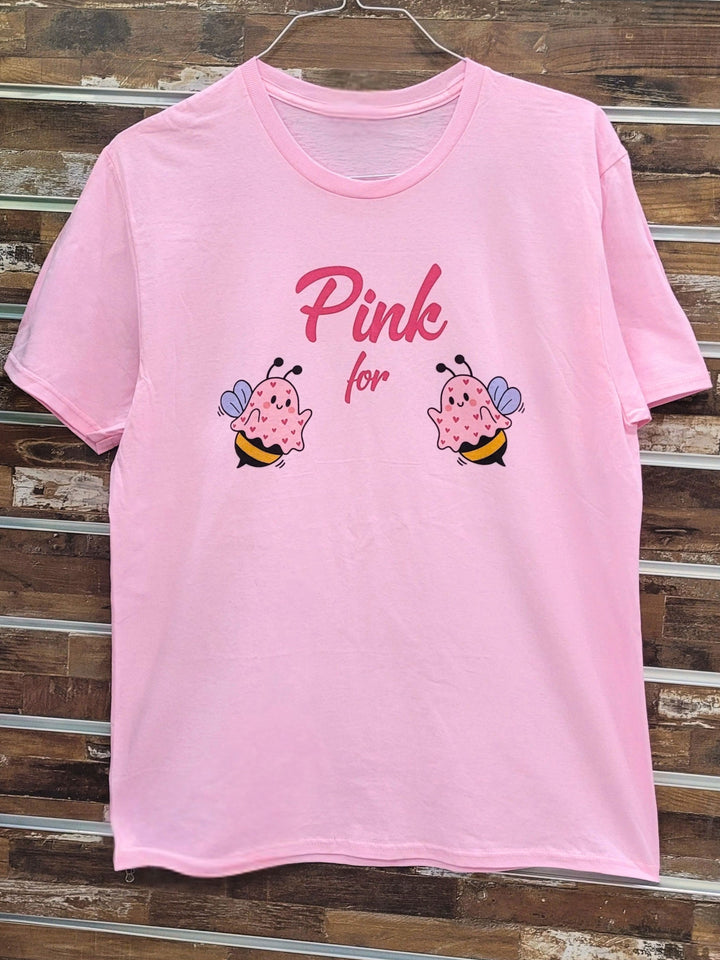 Pink For Bees Graphic T-Shirt