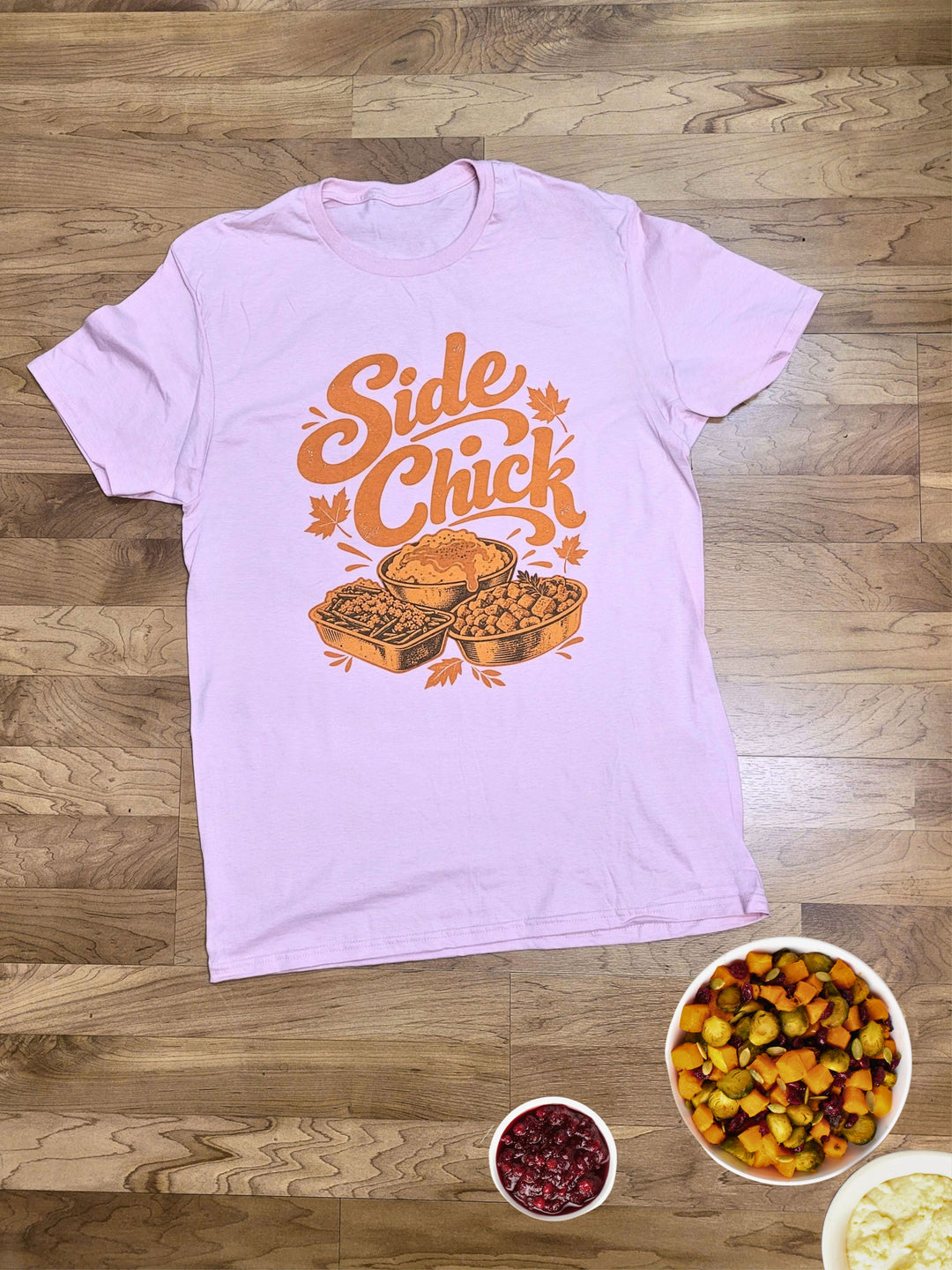 Side Chick Orange Graphic T-Shirt
