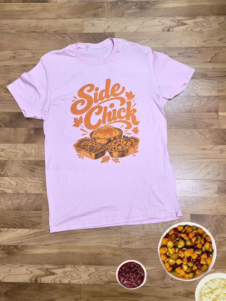 Side Chick Orange Graphic T-Shirt
