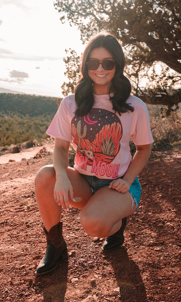 Neon Moon Graphic T-Shirt