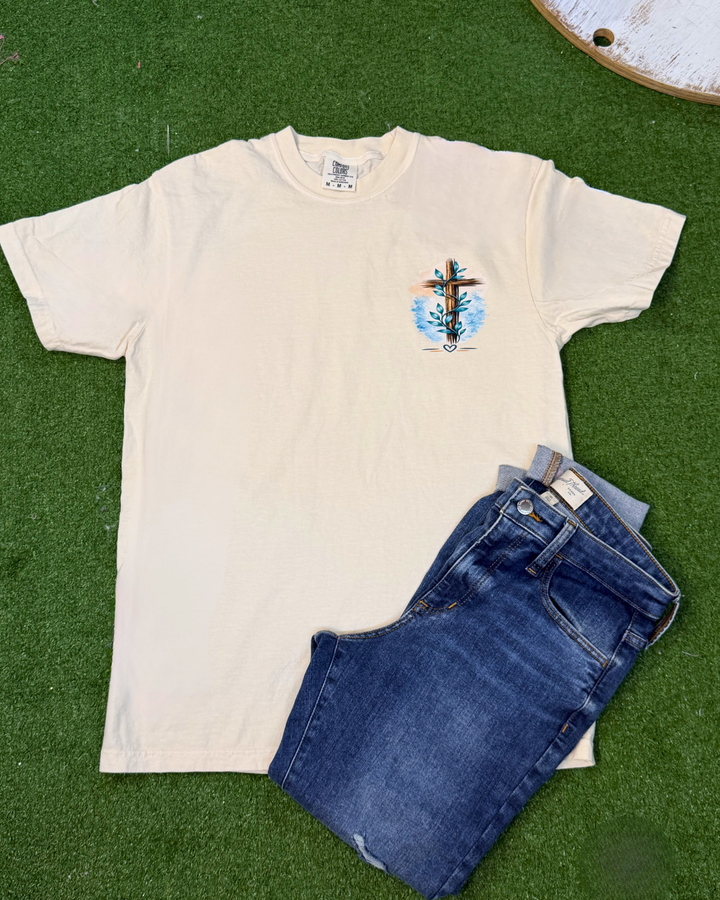 Jesus Who Strengthens Me Graphic Comfort Color T-Shirt