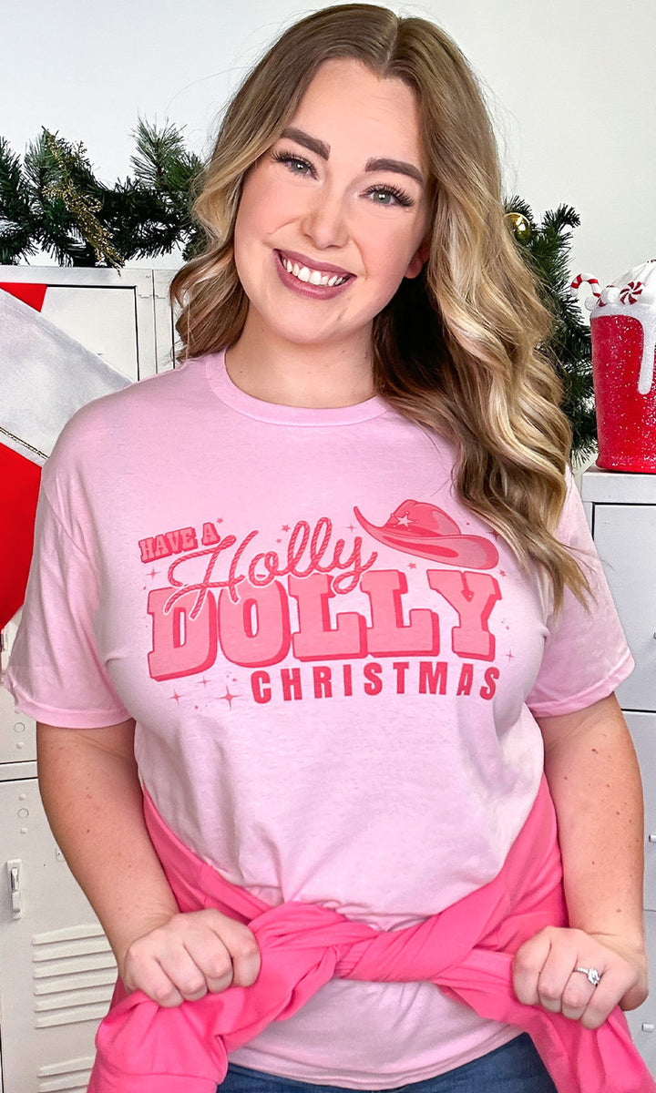 Have A Holly Dolly Christmas Graphic T-Shirt