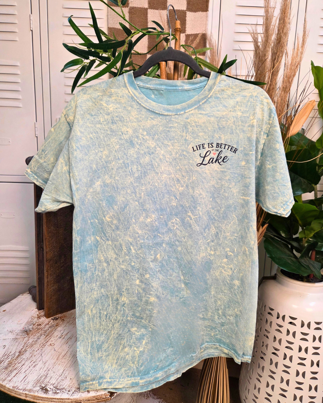 Life is Better At The Lake Mineral Washed Graphic Shirt
