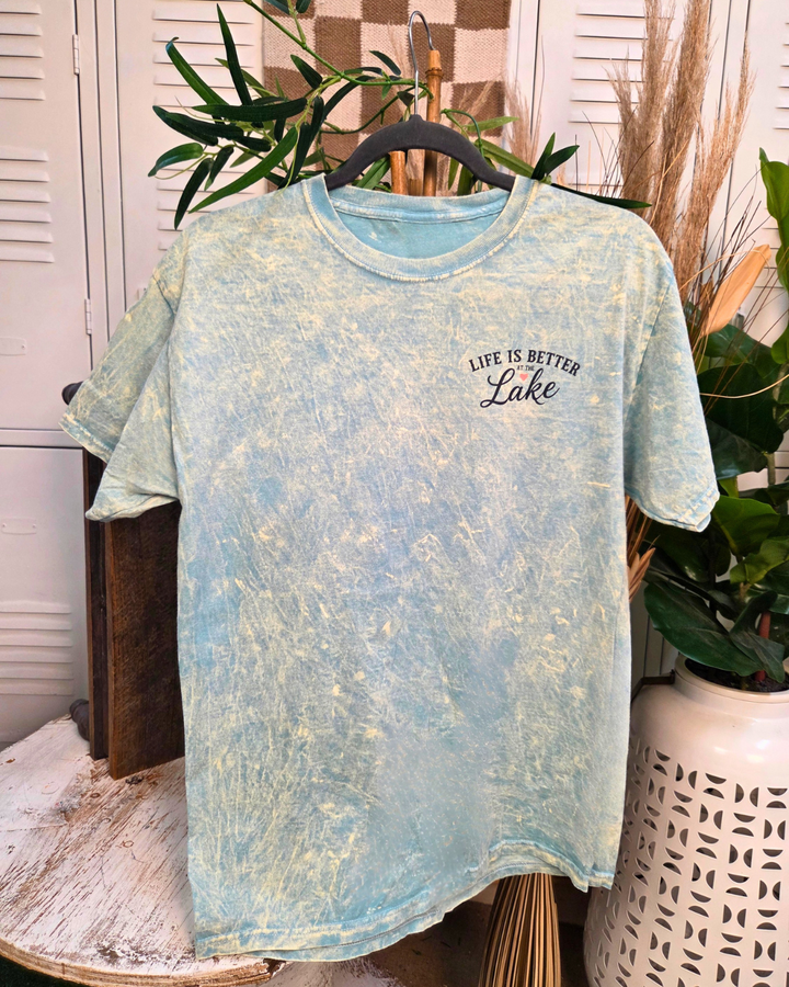Life is Better At The Lake Mineral Washed Graphic Shirt