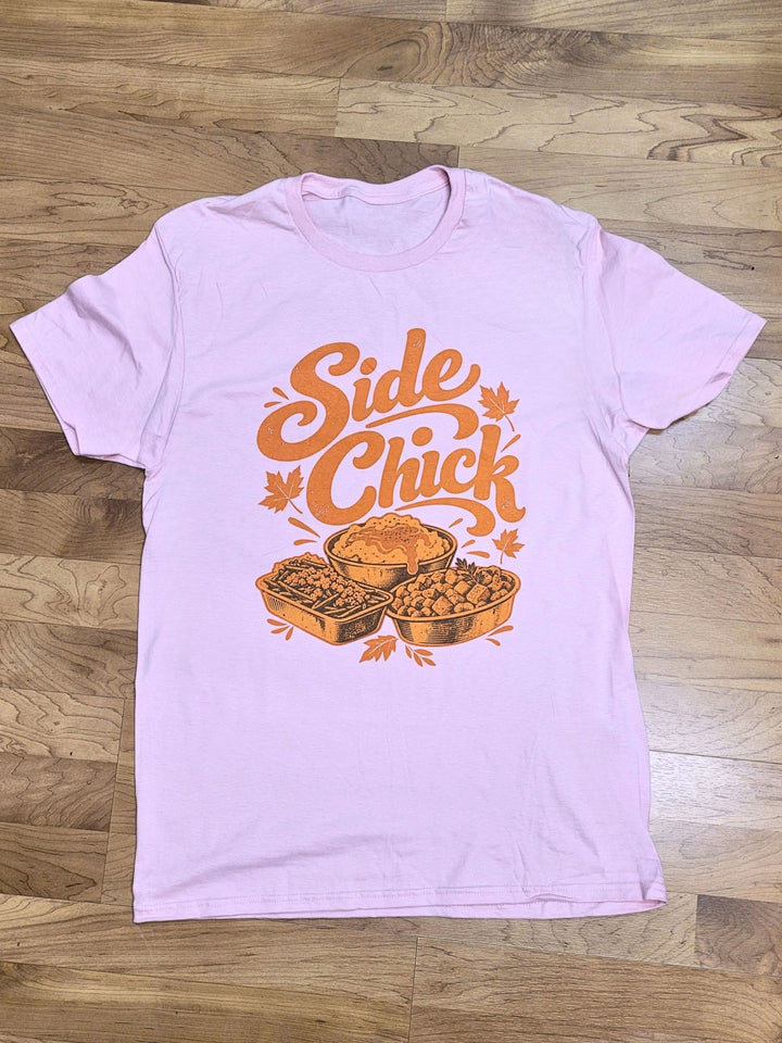 Side Chick Orange Graphic T-Shirt