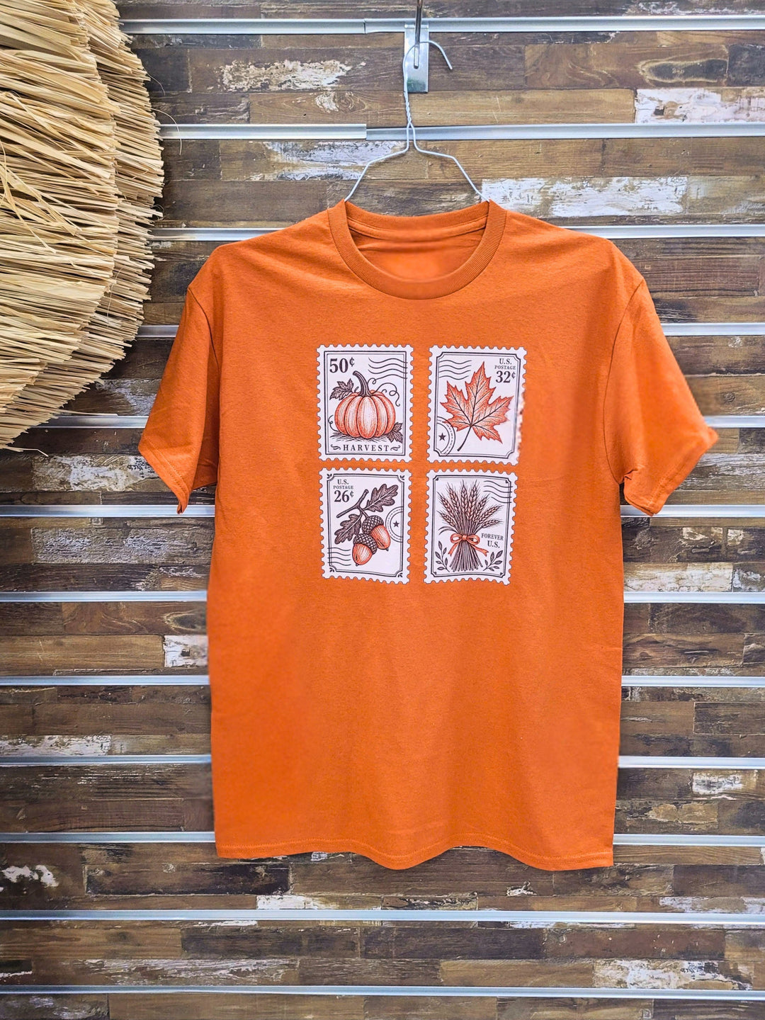 Orange Fall Stamps  Graphic T-Shirt