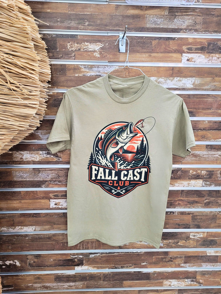 Fall Cast Club Fishing Graphic T-Shirt