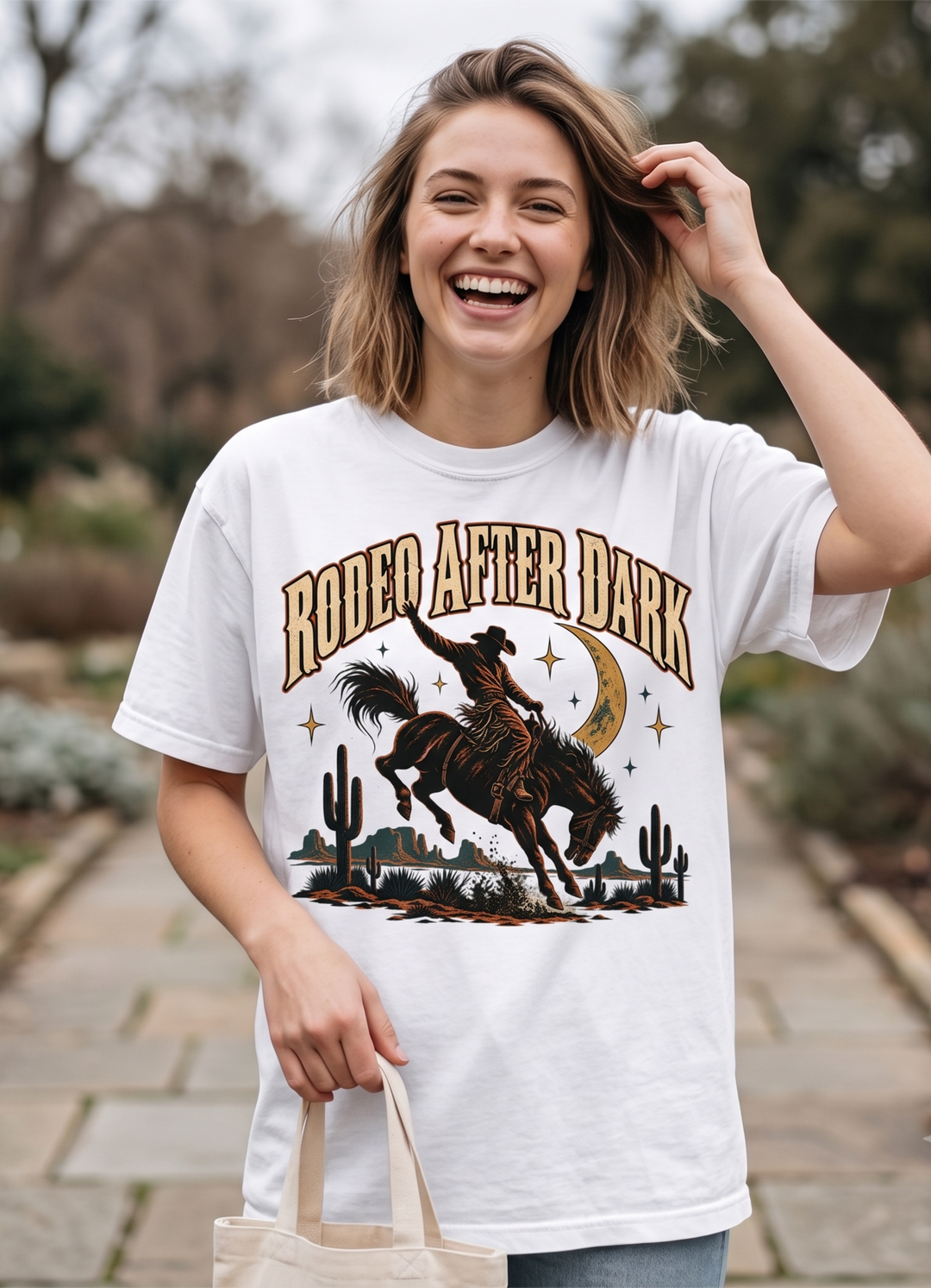Rodeo After Dark Western Cowboy Comfort Color T-Shirt