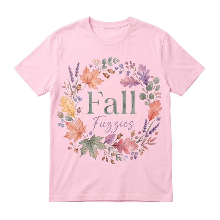 Fall Fuzzies Autumn Floral  Graphic T-Shirt