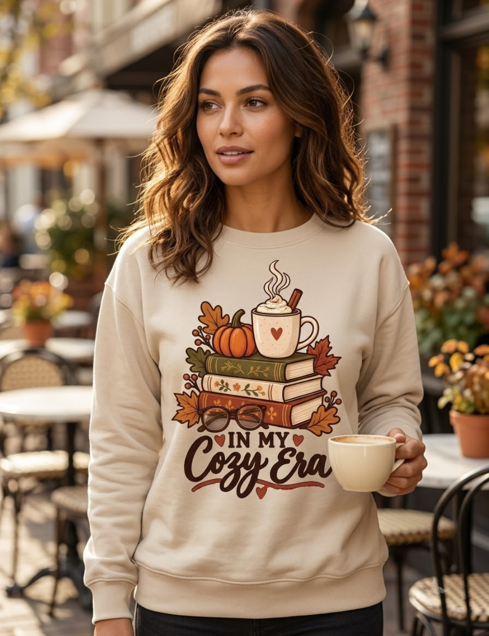 In My Cozy Era Books Graphic Sweatshirt
