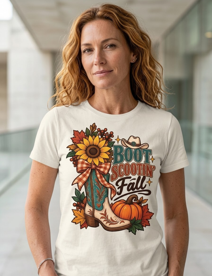 Boot Scootin Fall Graphic T-Shirt