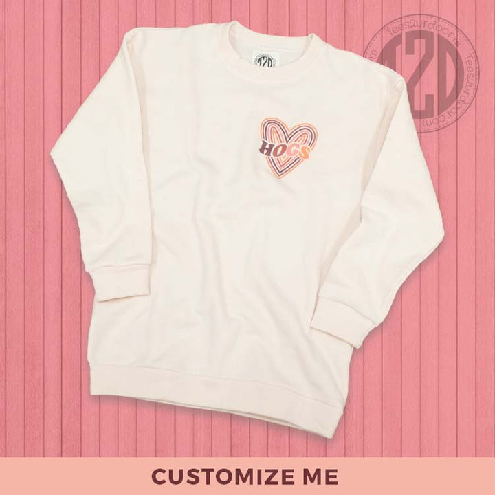 Custom Heart Sweatshirt