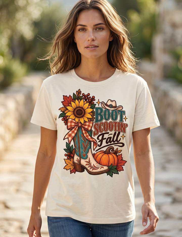Boot Scootin Fall Graphic T-Shirt
