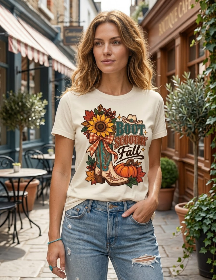 Boot Scootin Fall Graphic T-Shirt