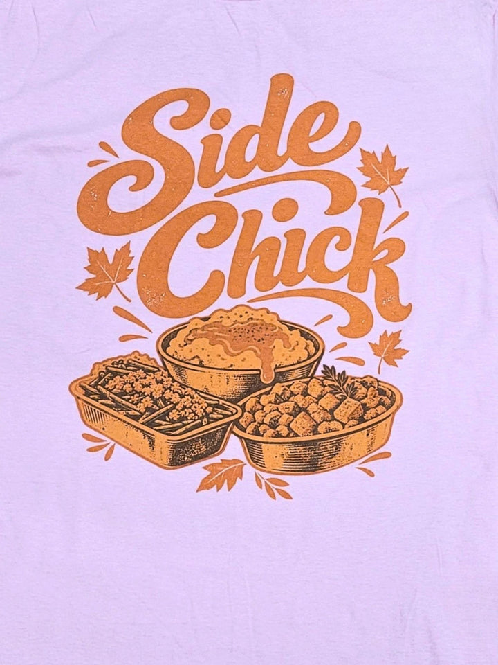 Side Chick Orange Graphic T-Shirt