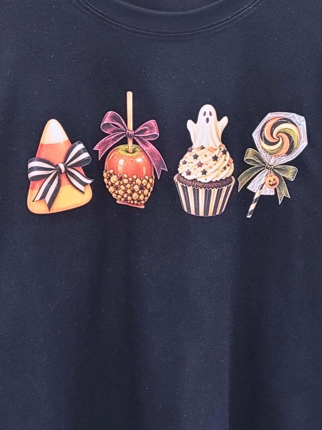 Halloween Candy LineUp Boyfrind Long Sleeve Graphic T-Shirt
