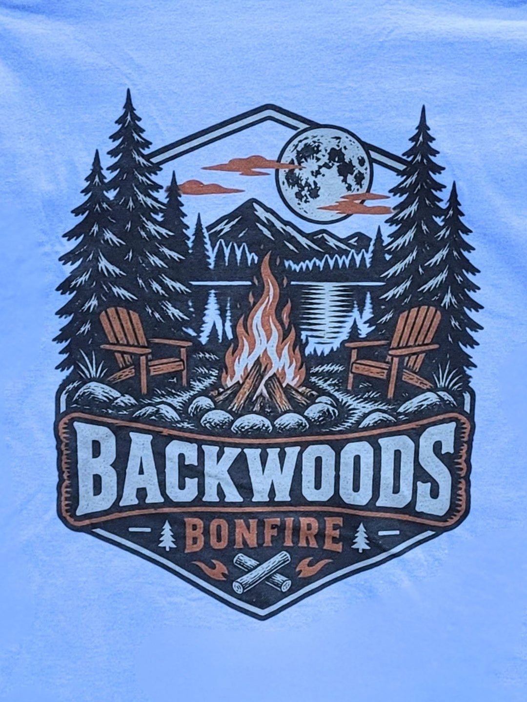 Backwoods Fall Bonfire Graphic T-Shirt