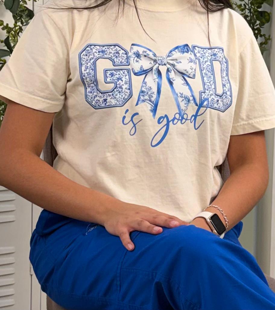 God Is Good Graphic Comfort Color T-Shirt