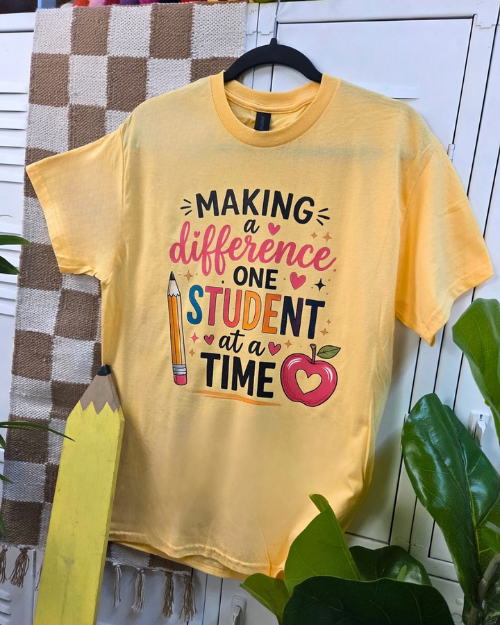 One Student At A Time Graphic T-Shirt