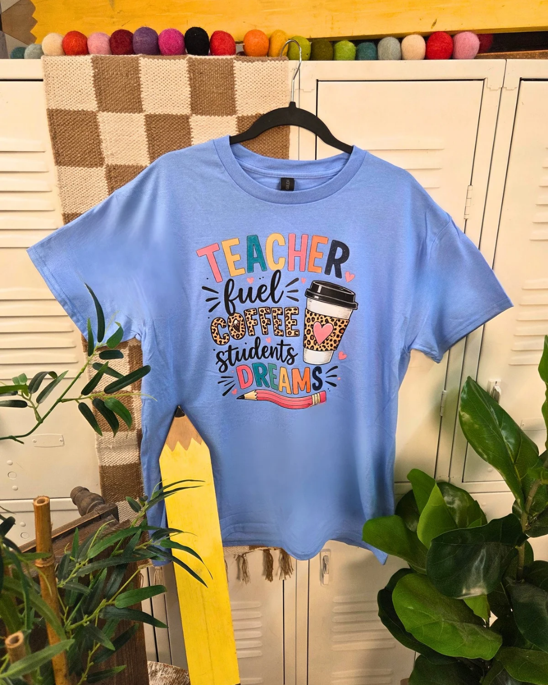 Teacher Fuel Coffee Students Dreams  Graphic T-Shirt