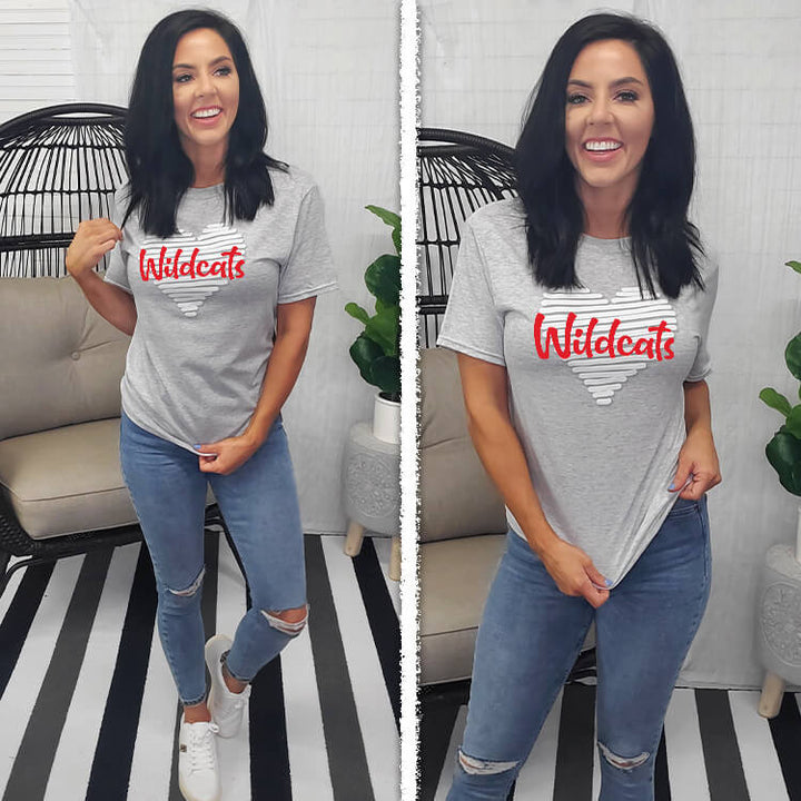 School Heart Mascot T-Shirt