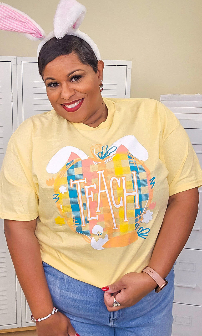 Easter Apple Teach Graphic T-Shirt