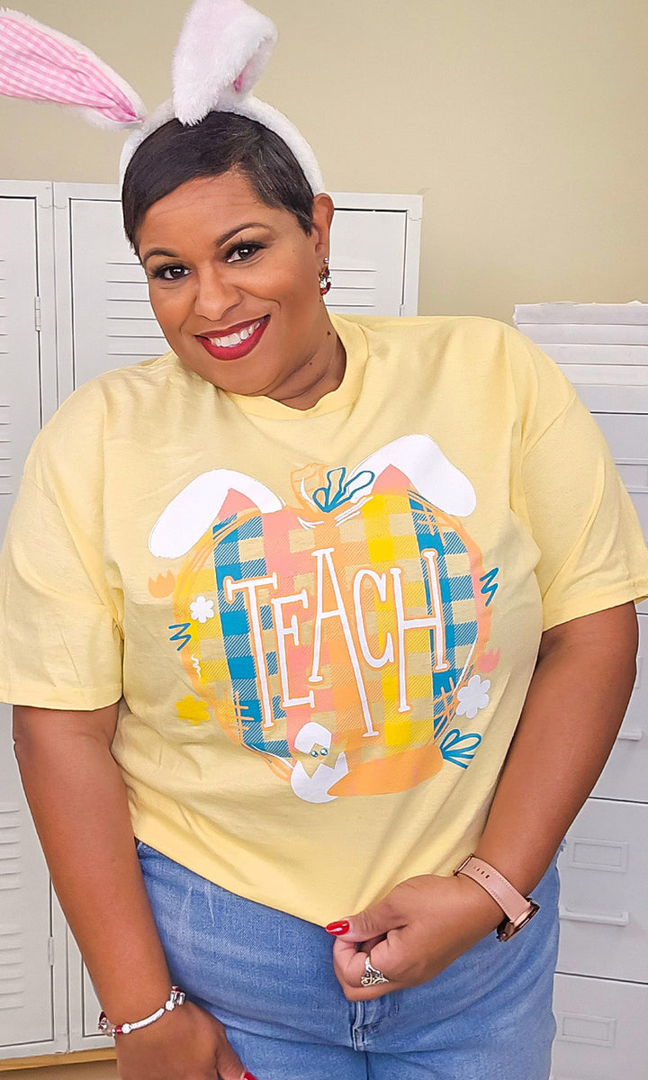 Easter Apple Teach Graphic T-Shirt