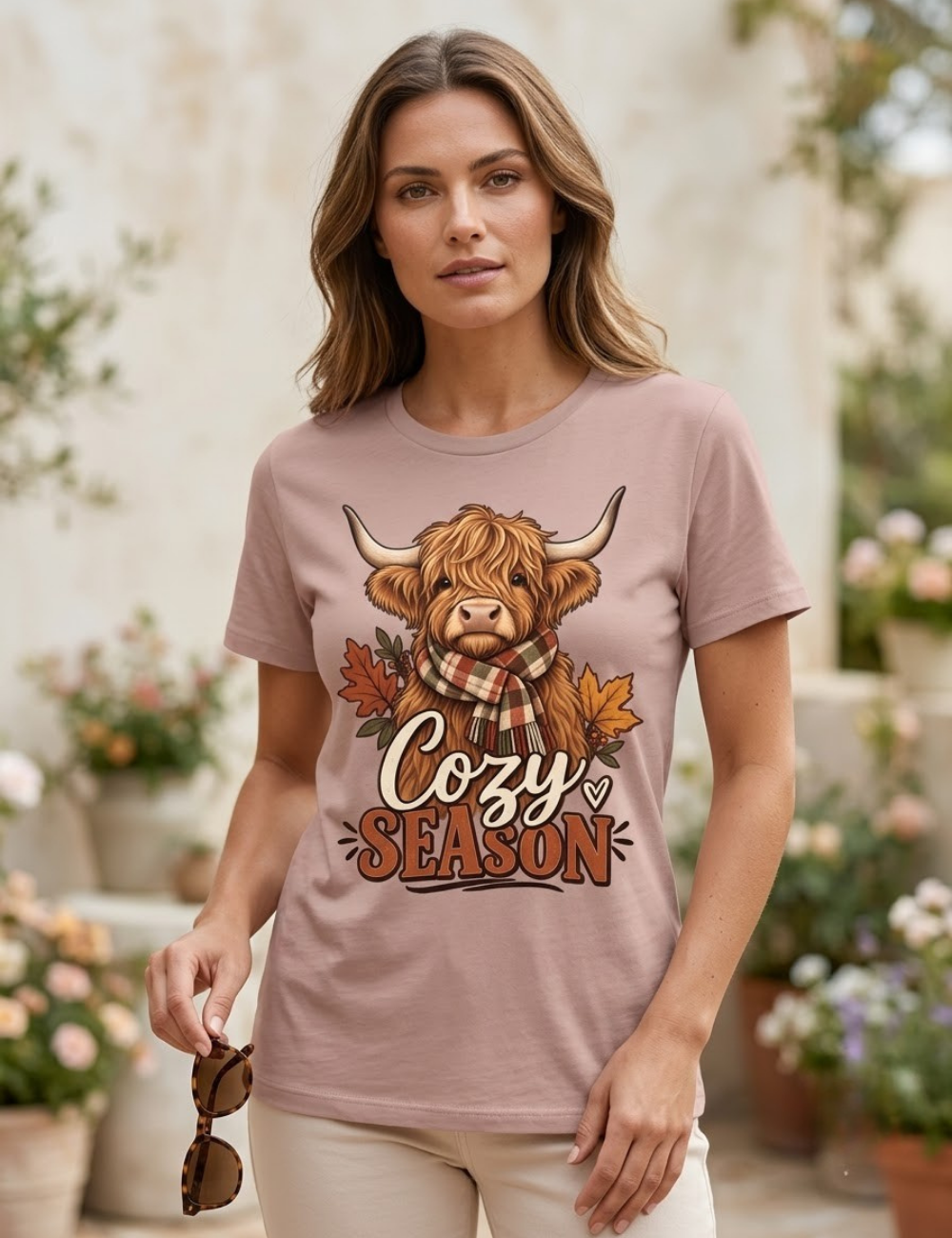 Highland Cozy Season Graphic T-Shirt